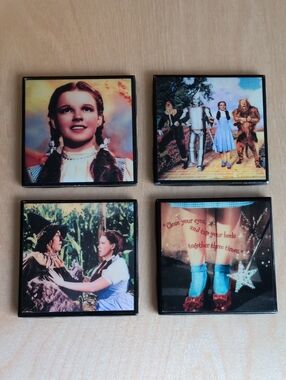 Wizard of Oz Decorative Coasters Set - Handmade